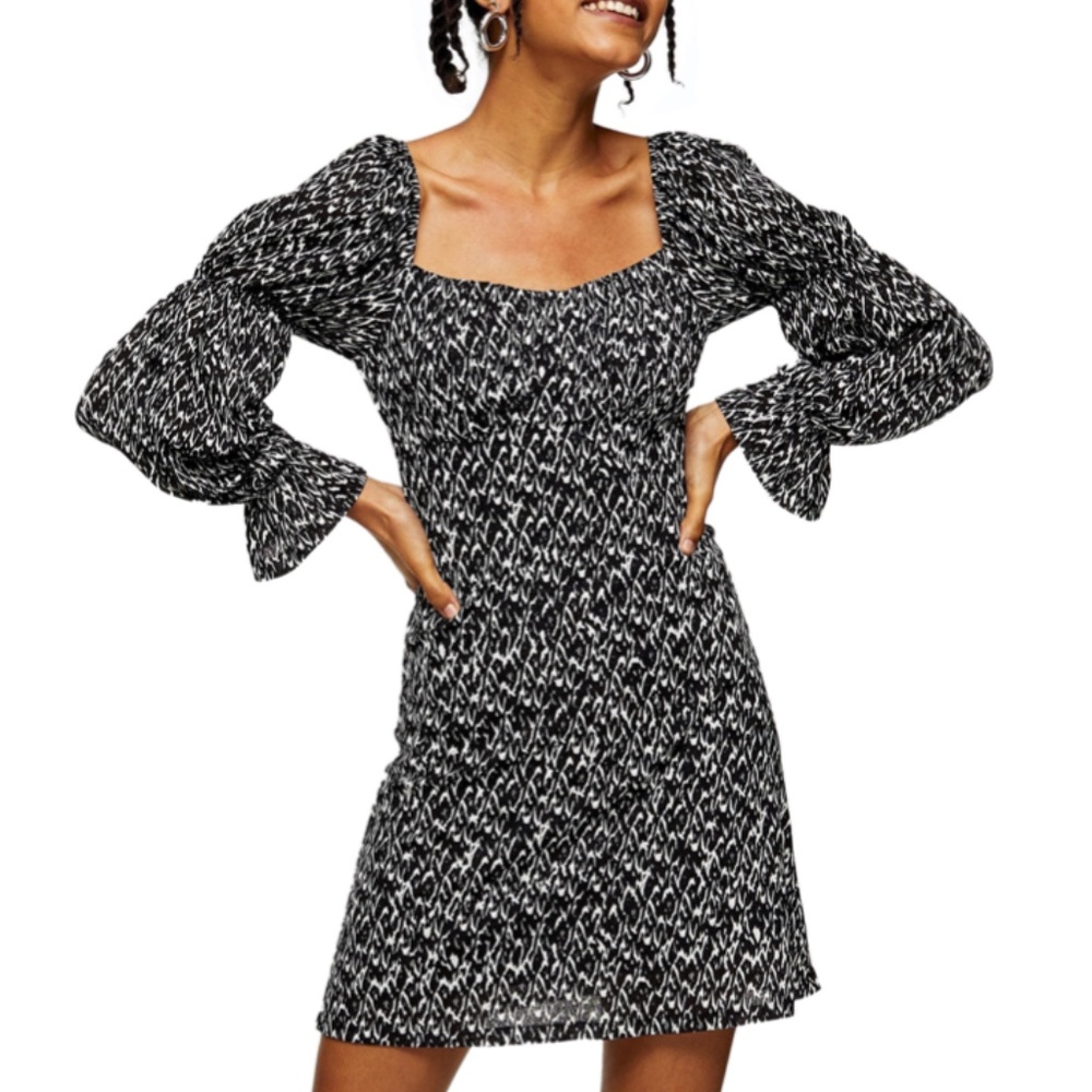 TOPSHOP Mesh Tea Dress